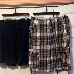 Plaid Cargo Men Shorts